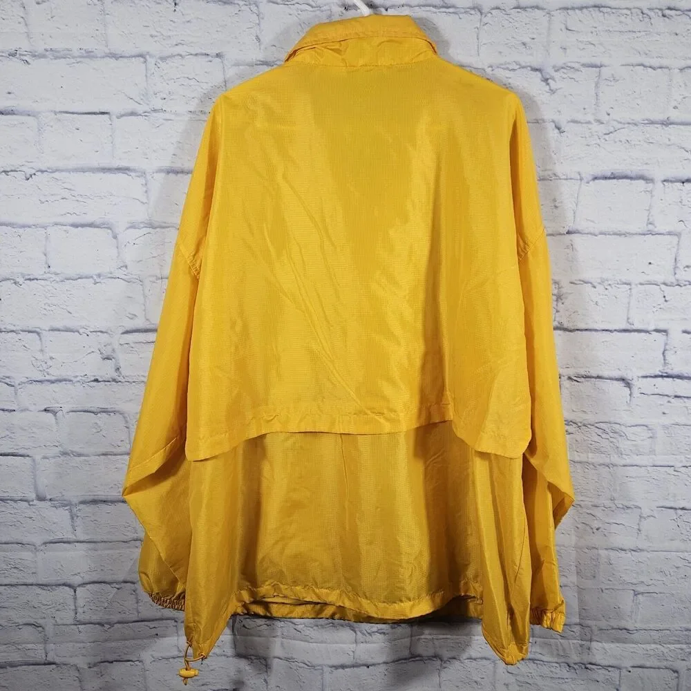 Vintage 90’s Reebok Windbreaker 1/2 Zip Jacket Yellow Size XL - Picture 4 of 6